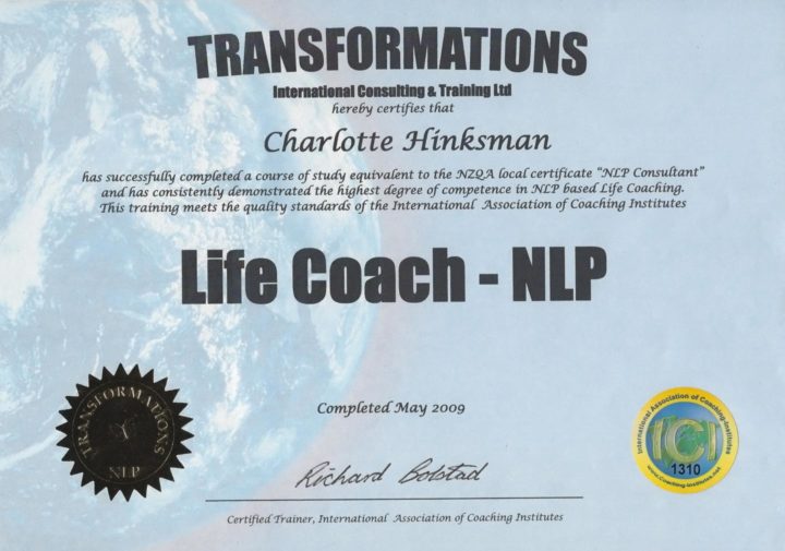 Charlotte Schuckard Life Coach NLP